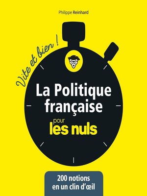 cover image of La politique pour les Nuls--Vite et Bien